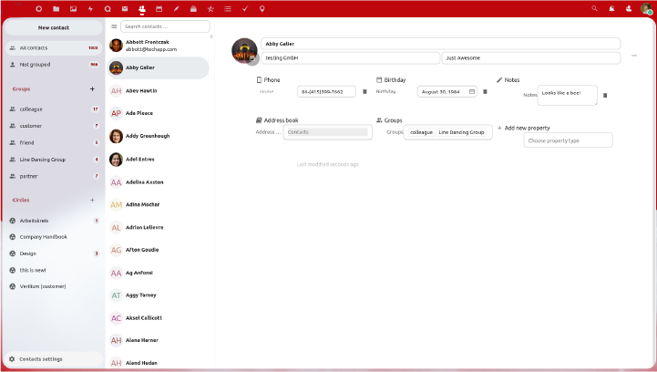 Manage your contacts and communications seamlessly